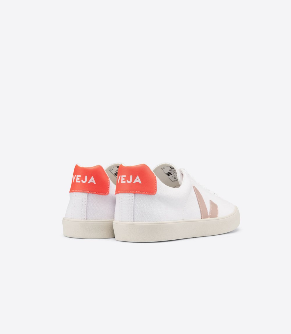 Veja Trainers Womens White - Esplar Se Canvas - RBNX-07126